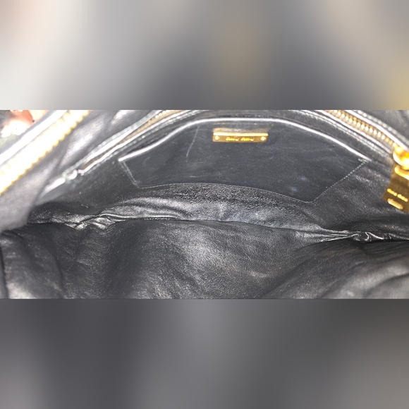 Miu Miu Nappa Biker Vele Pochette - Picture 16 of 17